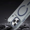 Etui pokrowiec na iPhone 17 Pro Magnetic Abrasive MagSafe - matowe niebieskie