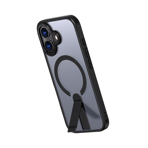 Etui pokrowiec z podstawką na iPhone 17 Hybrid Armor X MagSafe - czarny