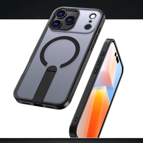 Etui pokrowiec z podstawką na iPhone 17 Pro Max Hybrid Armor X MagSafe - czarny