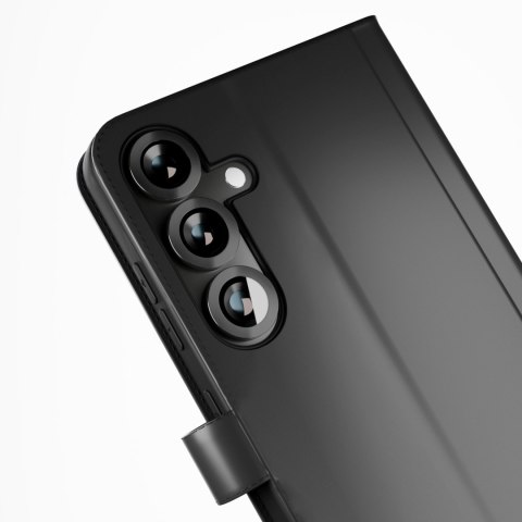 Etui z ekoskóry z klapką i portfelem do Samsung Galaxy S25+ Booklet Case - czarne
