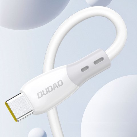 Kabel przewód z silikonowym oplotem USB-C - iPhone Lightning L25SX 30W 2m - biały