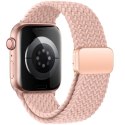 Pasek nylonowy Nylonmag na Apple Watch 4/5/6/7/8/9/SE 38/40/41 mm - różowy