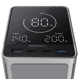 Powerbank z ładowaniem bezprzewodowym 40000mAh USB-C USB-A 300W - czarny