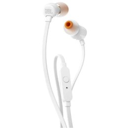 Słuchawki przewodowe dokanałowe JBL T110 mini jack 3.5mm - białe