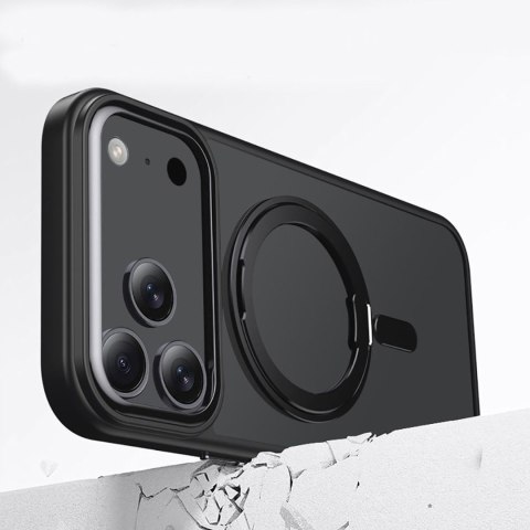 Etui case na iPhone 17 Pro MagRing MagSafe - czarny mat