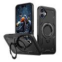 Etui pokrowiec na iPhone 16 Hybrid Armor Trendy MagSafe - czarny