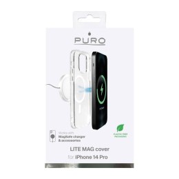 Etui silikonowe do iPhone 14 Pro Lite Mag MagSafe - przezroczyste