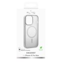 Etui silikonowe do iPhone 15 Pro Max Gradient MagSafe - srebrne