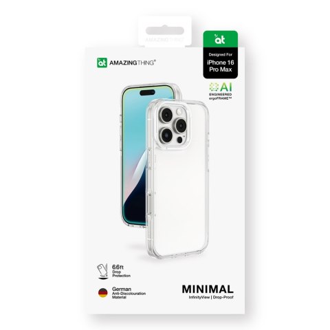 Etui silikonowe do iPhone 16 Pro Max Minimal Case - przezroczyste