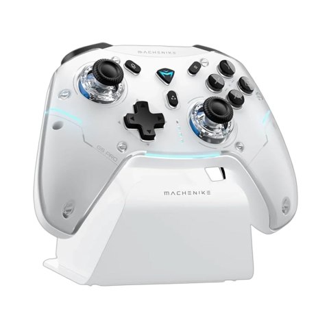 Kontroler bezprzewodowy ze stacją ładującą do gier G5Pro Max - biały