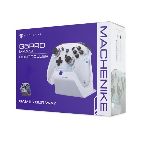 Kontroler bezprzewodowy ze stacją ładującą do gier G5Pro Max - biały