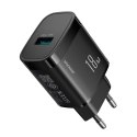 Ładowarka sieciowa USB-A 18W - czarna