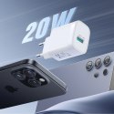 Ładowarka sieciowa USB-A 18W z kablem USB-A - USB-C 1m - biała