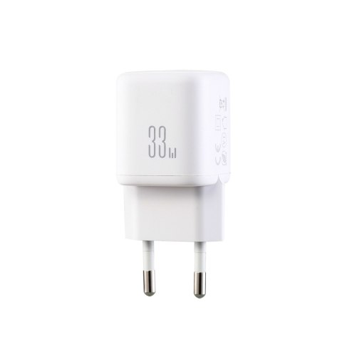 Ładowarka sieciowa USB-A USB-C 33W - biała