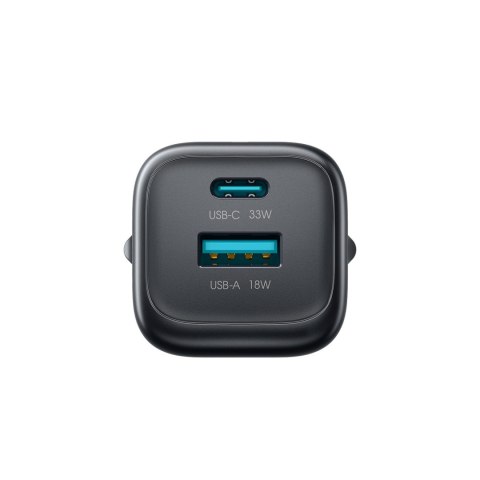 Ładowarka sieciowa USB-A USB-C 33W - czarna