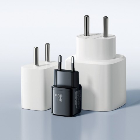 Ładowarka sieciowa USB-A USB-C 33W - czarna