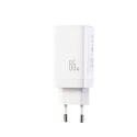 Ładowarka sieciowa USB-C USB-A GaN 65W z kablem USB-C 100W 1.2m - biała
