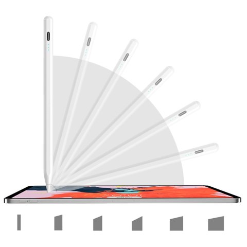 Rysik stylus aktywny z 2 wymiennymi końcówkami - biały