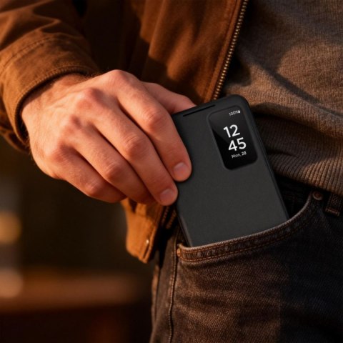 Etui pokrowiec na Samsung Galaxy S26 z kieszenią na karty banknoty Smart Wallet - czarny