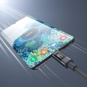 Kabel przewód USB-C z wyświetlaczem PD 60 W 1.2 m - czarny