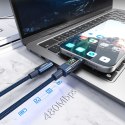 Kabel przewód USB-C z wyświetlaczem PD 60 W 1.2 m - niebieski