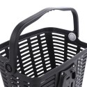 Kosz rowerowy na kierownicę plastikowy - czarny