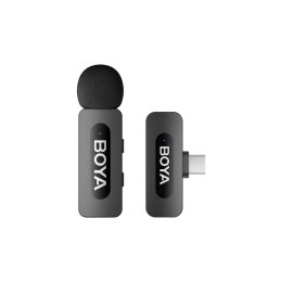 Mikrofon bezprzewodowy z klipsem 120dB 2.4GHz USB-C - czarny