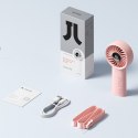 Mini wentylator wiatrak ręczny 3600mAh USB-C - różowy