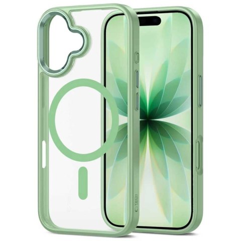 Etui pokrowiec na iPhone 17 MagMat MagSafe - przezroczysto zielone