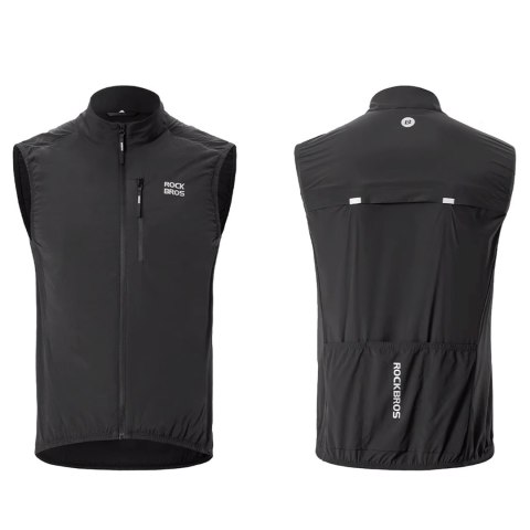 Kamizelka rowerowa termiczna rozmiar XXXXL - czarna