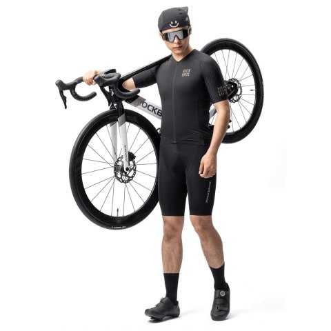 Koszulka rowerowa Diamond z krótkim rękawem rozmiar S - czarna