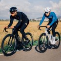 Spodnie rowerowe z szelkami długie polarowe z wkładką Rozmiar S - czarne