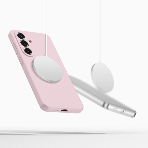 Etui pokrowiec na Samsung Galaxy S26+ Silicone MagSafe - różowy