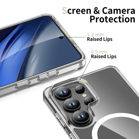 Etui pokrowiec na Samsung Galaxy S26 Ultra FlexAir Hybrid MagSafe - przezroczysty