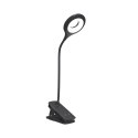 Mini lampka bezprzewodowa LED do czytania z klipsem kablem USB-C 80lm - czarna