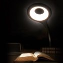 Mini lampka bezprzewodowa LED do czytania z klipsem kablem USB-C 80lm - czarna