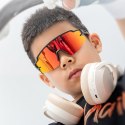Okulary rowerowe polaryzacyjne dla dzieci z filtrem UV - białe
