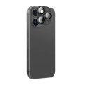 Szkło hartowane na wyspę aparatu do iPhone 16 Pro / 16 Pro Max - czarne