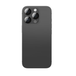 Szkło hartowane na wyspę aparatu do iPhone 16 Pro / 16 Pro Max - czarne