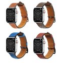 Pasek skórzany opaska bransoleta do Apple Watch 38 / 40 / 41 mm - czerwony