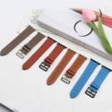 Pasek skórzany opaska bransoleta do Apple Watch 38 / 40 / 41 mm - czerwony
