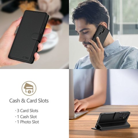 Etui pokrowiec na Motorola Edge 60 Pro Wallet - czarny