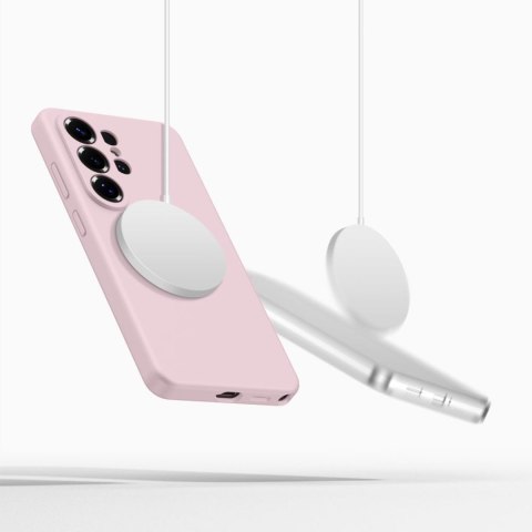 Etui pokrowiec na Samsung Galaxy S26 Ultra Silicone MagSafe - różowe