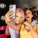 Etui pokrowiec na iPhone 15 Plus Crystal Hybrid - przezroczysto beżowe