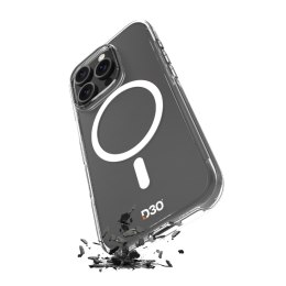 Etui silikonowe do iPhone 16 Pro Impact Clear D3O MagSafe - przezroczyste