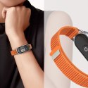 Pasek na Xiaomi Smart Band 8 / 9 / 10 / NFC Nylon Pro - czarno pomarańczowy