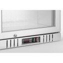 Lodówka chłodziarka barowa podblatowa 1-drzwiowa LED 75 l 120 W 53x50x84 cm - srebrna