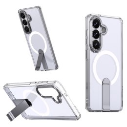 Etui pokrowiec na Samsung Galaxy A36 / A37 z podstawką Hybrid Armor X MagSafe - przezroczysty