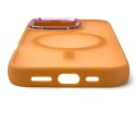 Etui pokrowiec na iPhone 16 Magnetic Collection MagSafe - pomarańczowy