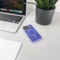 Etui pokrowiec na iPhone 16 Pro Magnetic Collection MagSafe - fioletowy
